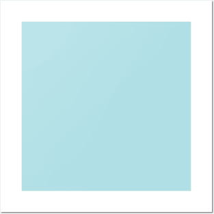 Powder Blue Solid Color Posters and Art
